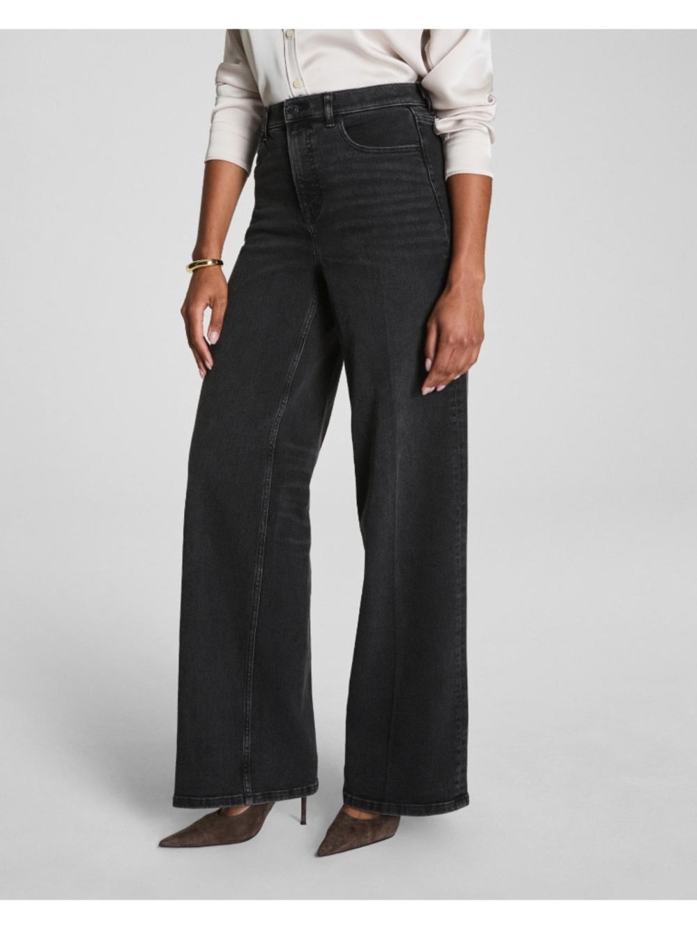 SPANX Pull-On Wide-Leg Jeans